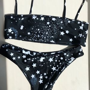 Reversible Star Marble Bikini Set